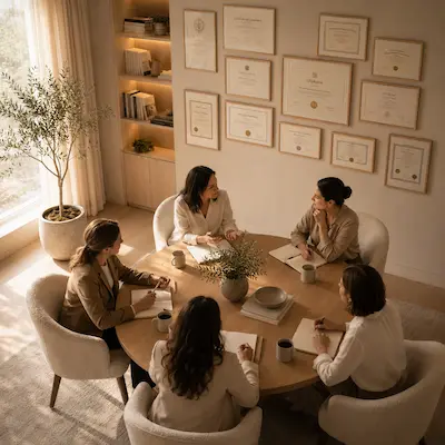 Photo of team of psychologists
